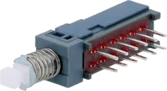 PBH4UEENAGX - Druckschalter 4PDT 2 Positionen 30VDC 0,1A ON-ON