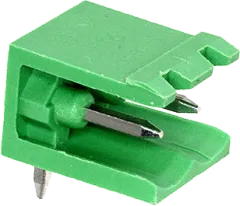 STLZ951-H2 - Wannen-Stiftleisten 300V 15A 2pol grün ohne Seitenwand
